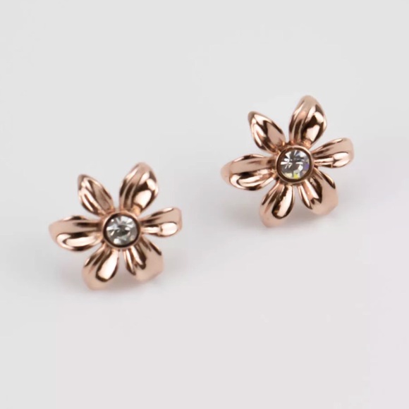 KATE SPADE • Rose Gold Lovely Lillies Earrings - Picture 6 of 7